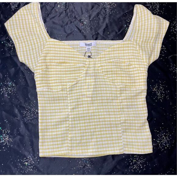 BB Dakota Yellow Gingham Top - XS - Picture 3 of 8
